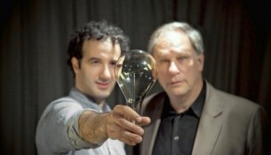 Jad Abumrad, left, and Robert Krulwich host the NPR radio show, Radio Lab. Credit: MarcoAntonio.com