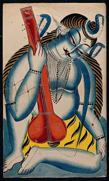 Shiva with Sitar -- photo courtesy of wikimedia 