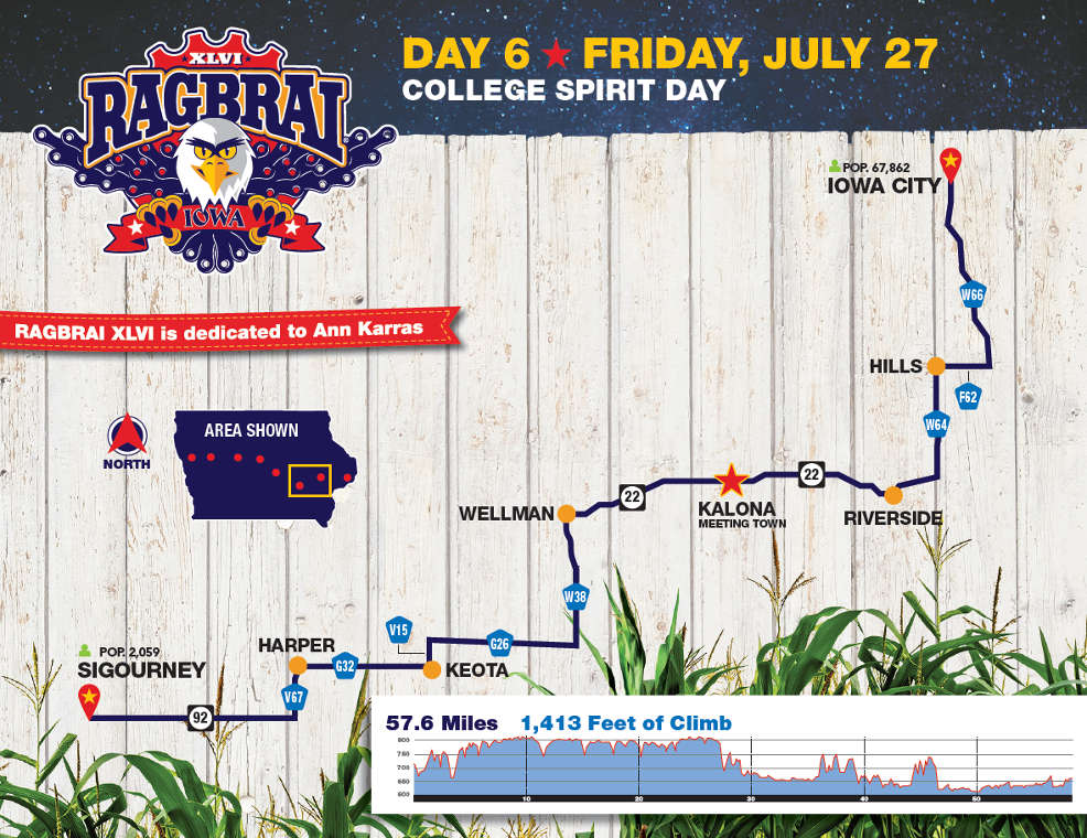 RAGBRAI's route into Iowa City released Little Village