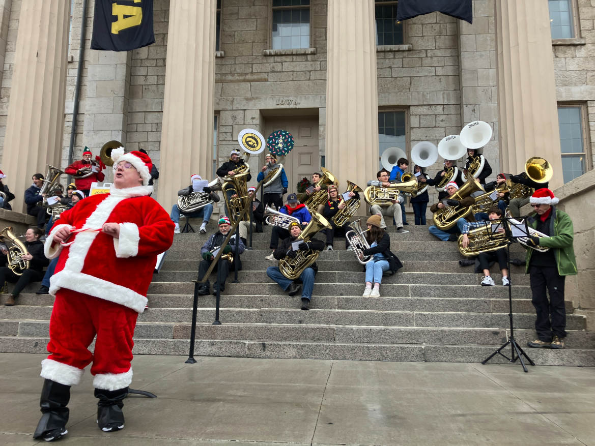 Two holiday traditions, Holiday Tubas and the DVIP Holiday Store