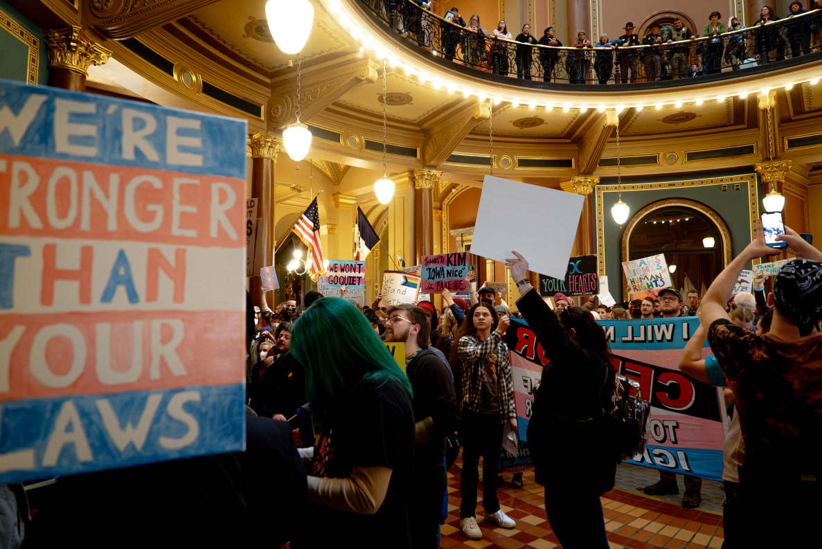 ‘Chipping away at the rights of Iowans’: House passes bill to eliminate local civil rights protections for trans people