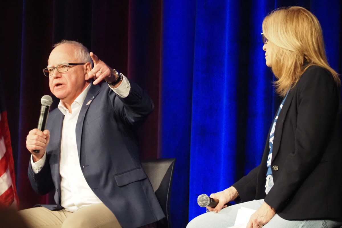 Gov. Tim Walz says at Iowa town hall he is ‘soul-searching’ after 2024 ...