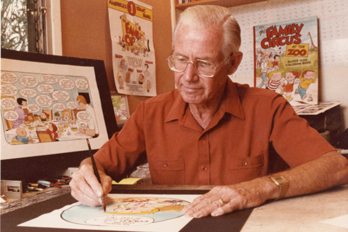 Funny page mainstay The Family Circus made its very first appearance in the Des Moines Register — under a different name
