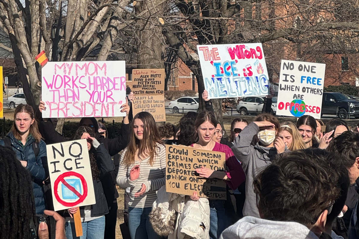 Iowa City students walk out of class to protest ICE