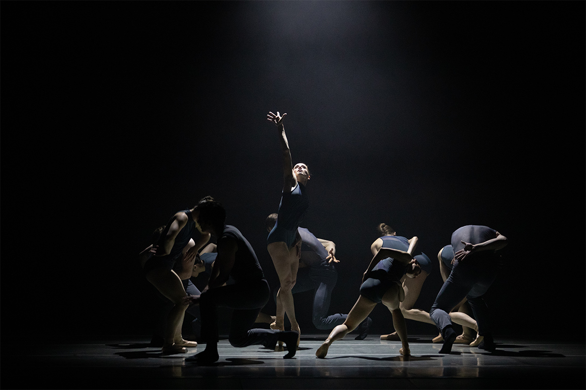 Review: Ballet Des Moines’ ‘Nothing Holds Still’ featured veiled dancers, intricate partner work, the Belin Quartet and a painting danced onto the canvas